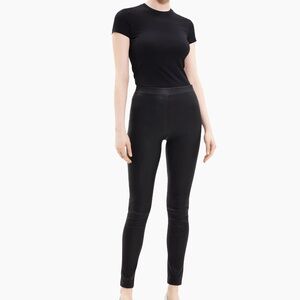 Theory Pull-On Leather Leggings